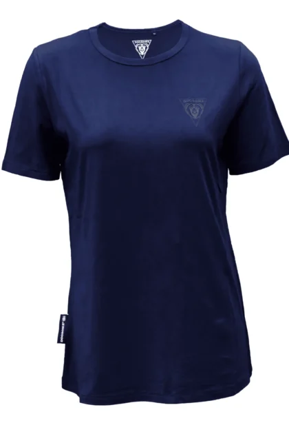 Dame T shirts New Bamboo Peacoat Blå